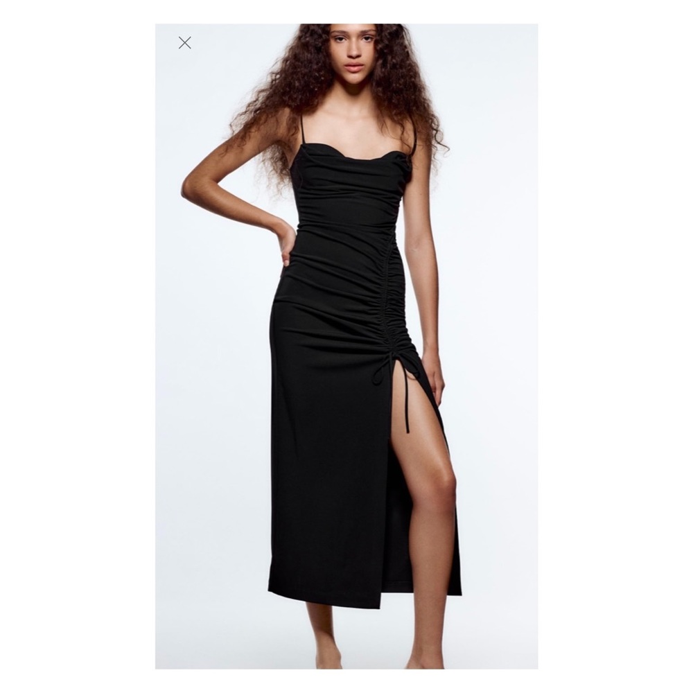 Zara Draped MIDI Dress